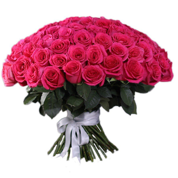 Dark Pink Roses Bouquet